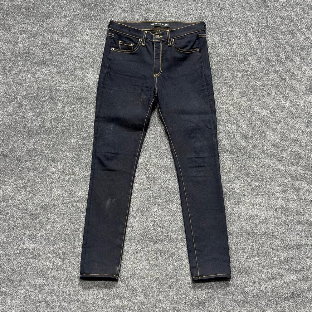 Veronica Beard Jeans Womens 28 Dark Blue Kate Skinny Mid Rise Stretch J0700001